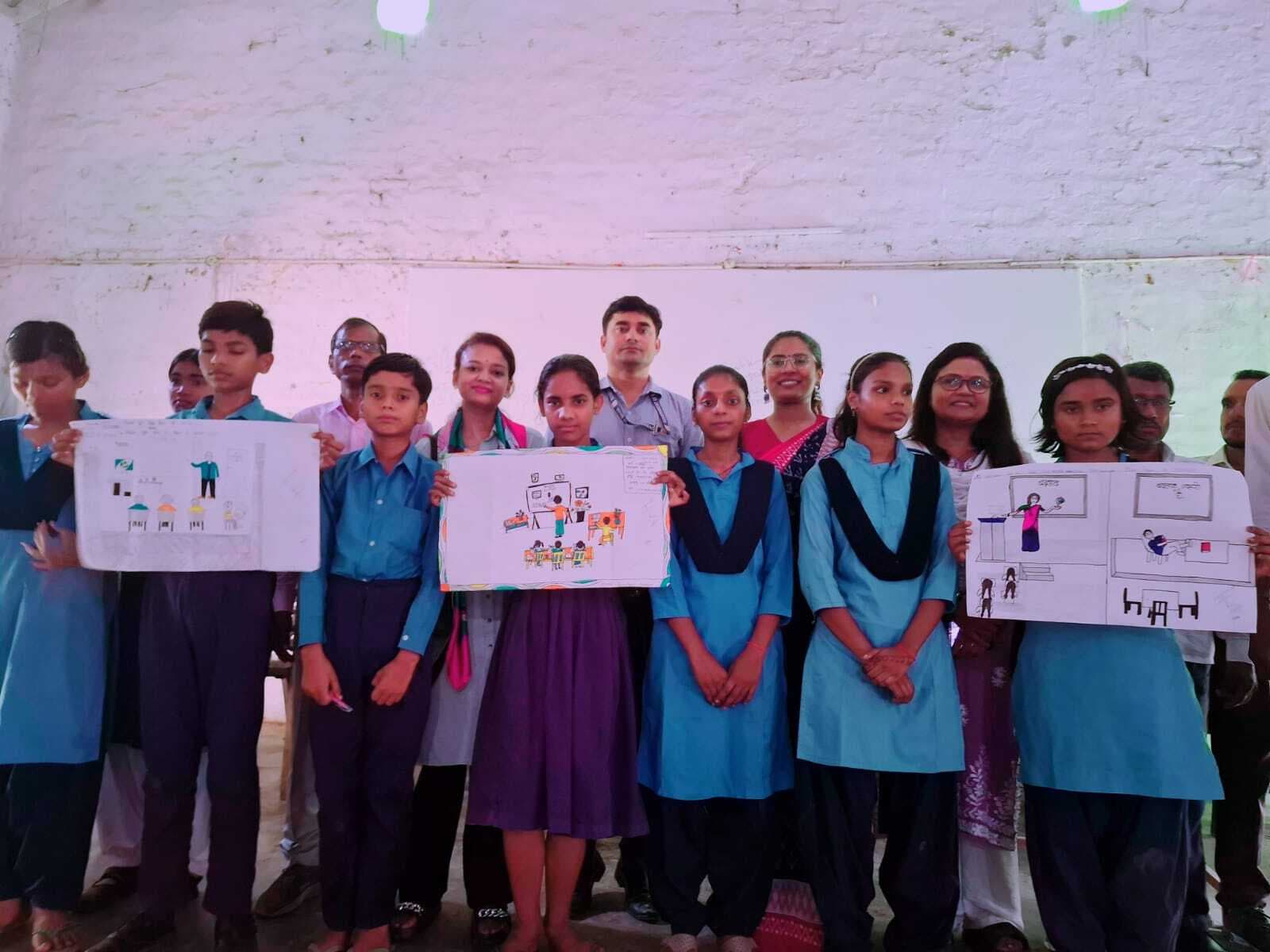 Samastipur News:छात्र-छात्राओं ने उकेरी बदलते बिहार की तस्वीर