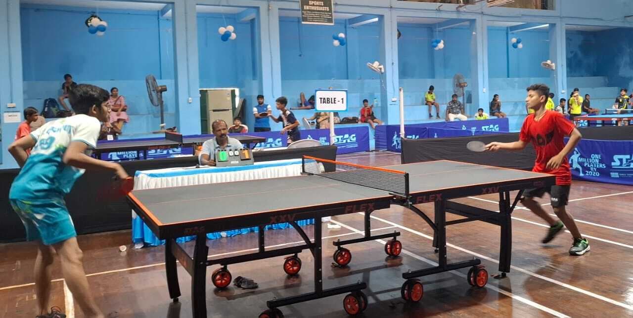 राज्य स्तरीय टेबल टेनिस टूर्नामेंट के दूसरे दिन मुजफ्फरपुर का रहा दबदबा