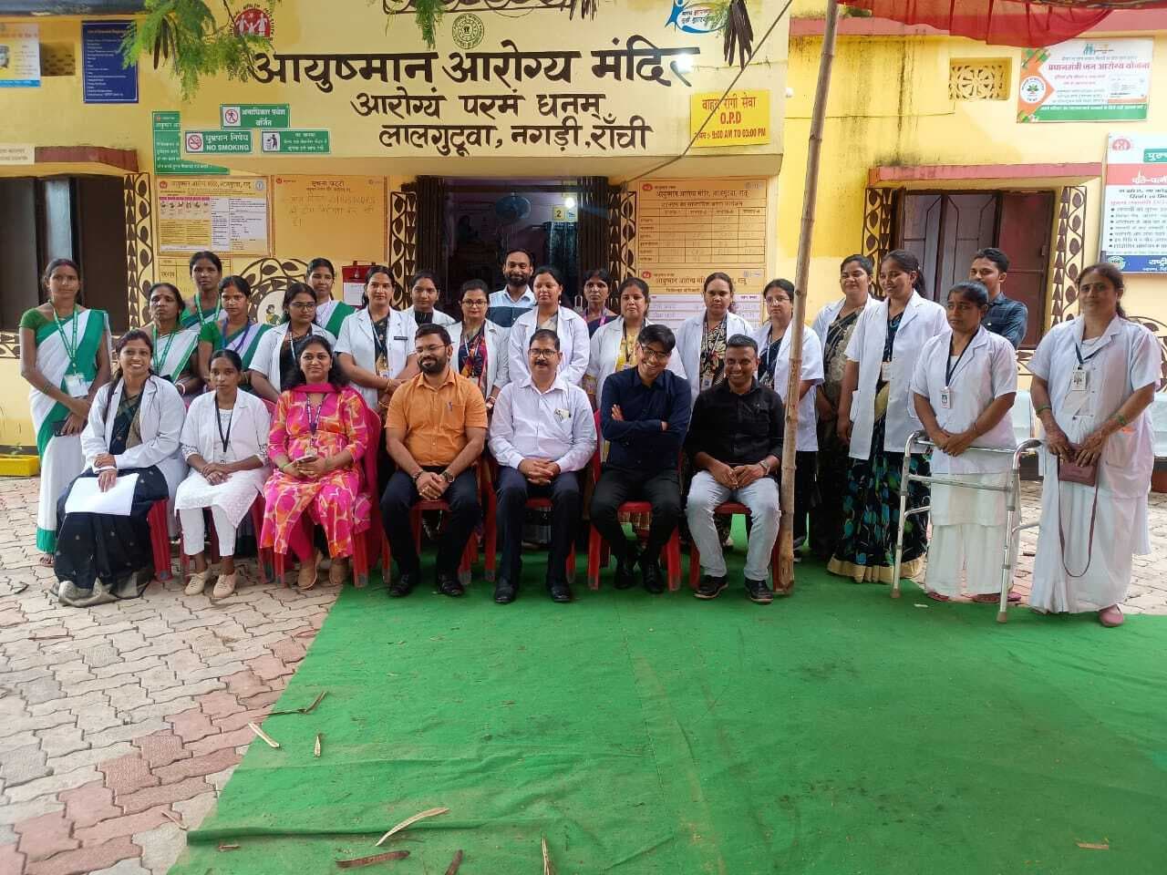 आयुष्मान आरोग्य मंदिर तारूप व लालगुटवा का भौतिक मूल्यांकन