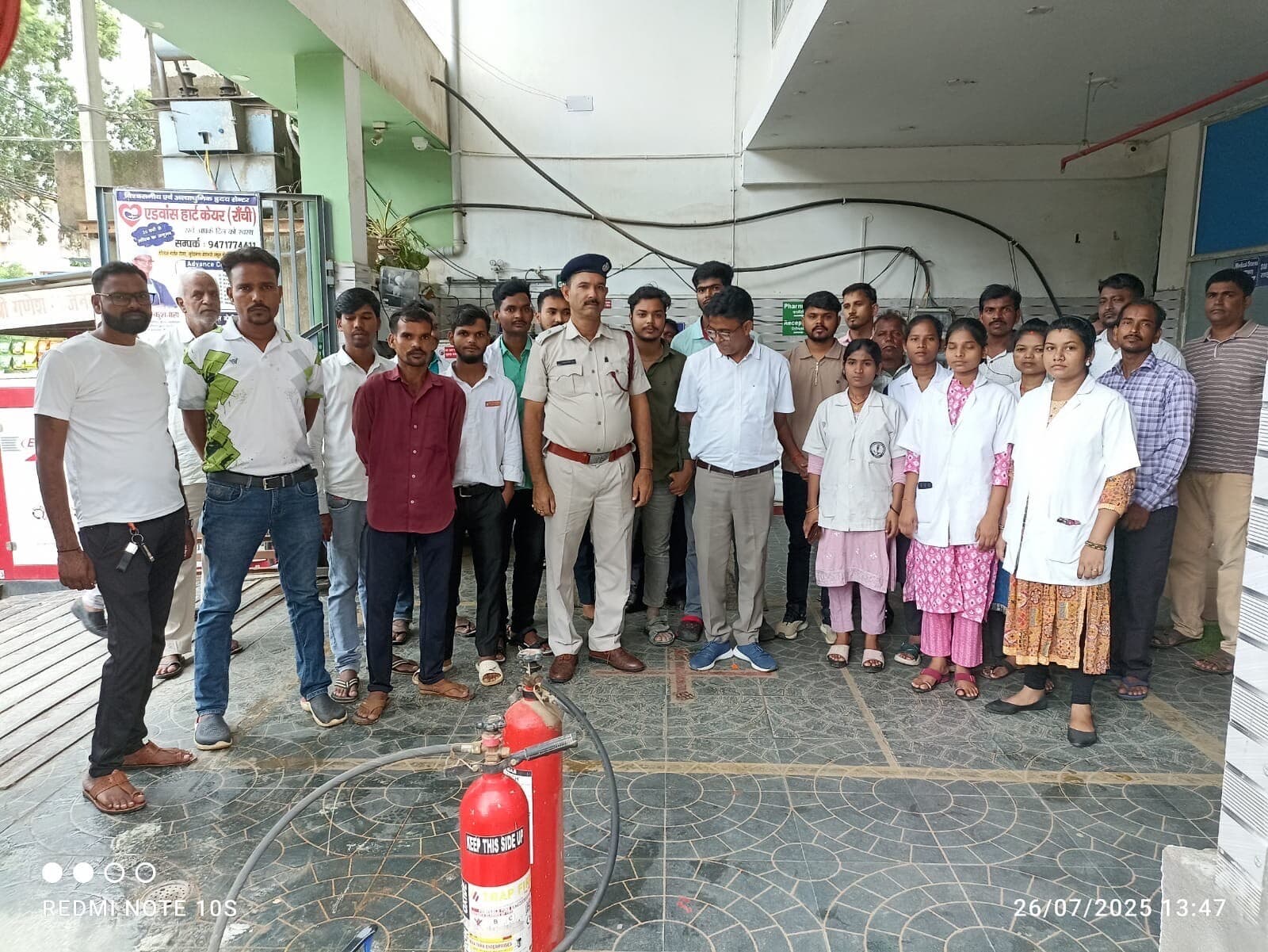 Giridih News :तीन अस्पतालों में अग्निशमन विभाग ने की मॉकड्रिल