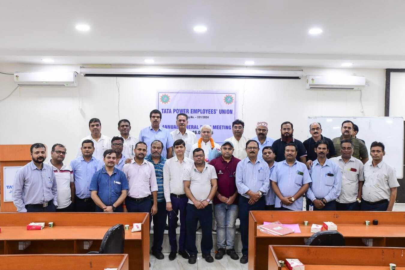 टाटा पावर इंप्लाइज यूनियन के 10वीं बार अध्यक्ष बने राकेश्वर पांडेय, पिंटू श्रीवास्तव महामंत्री