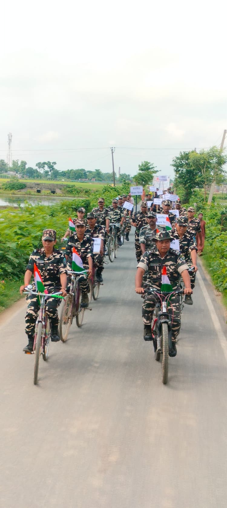 एसएसबी के जवानों ने निकाला साइकिल रैली