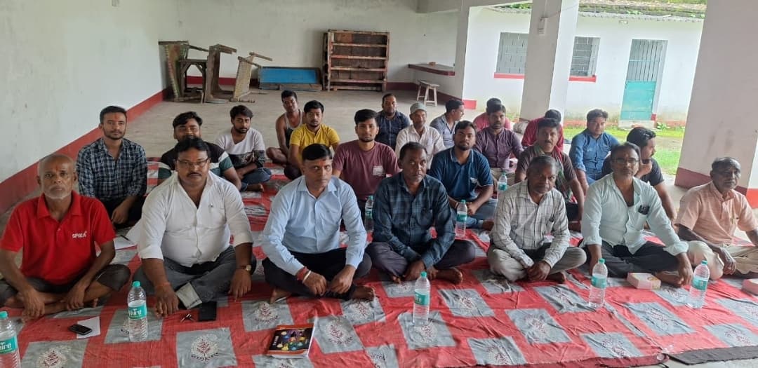 बंता में संघ का ध्वज व गुरुपूजन उत्सव