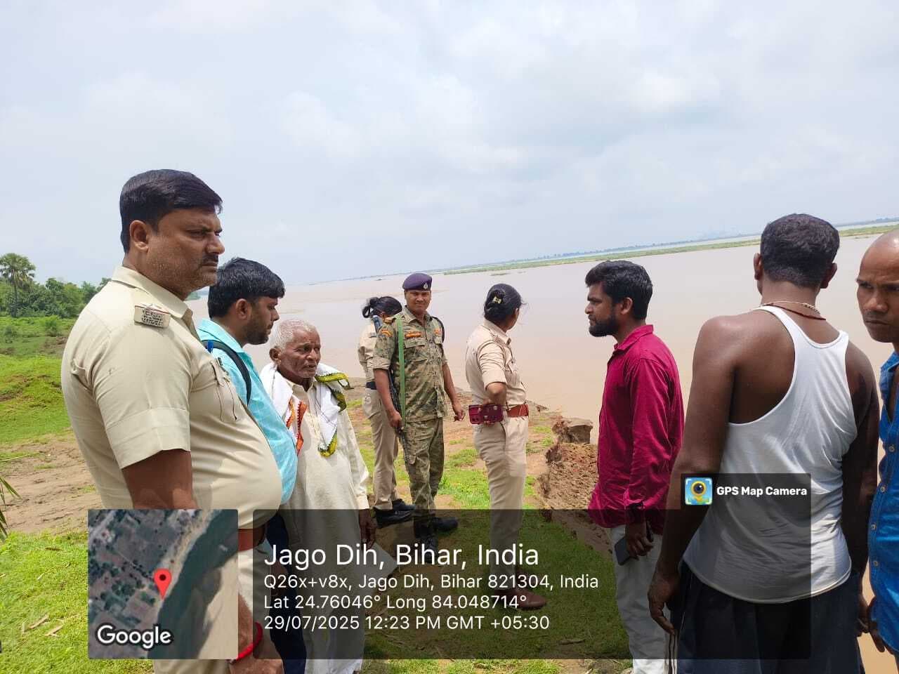 सोन नदी में बच्ची डूबी, लापता