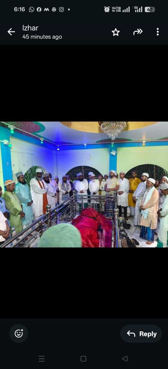 हरीहरपुर उर्स में अकीदतमंदों ने चादर पोसी कर मांगी दुआ