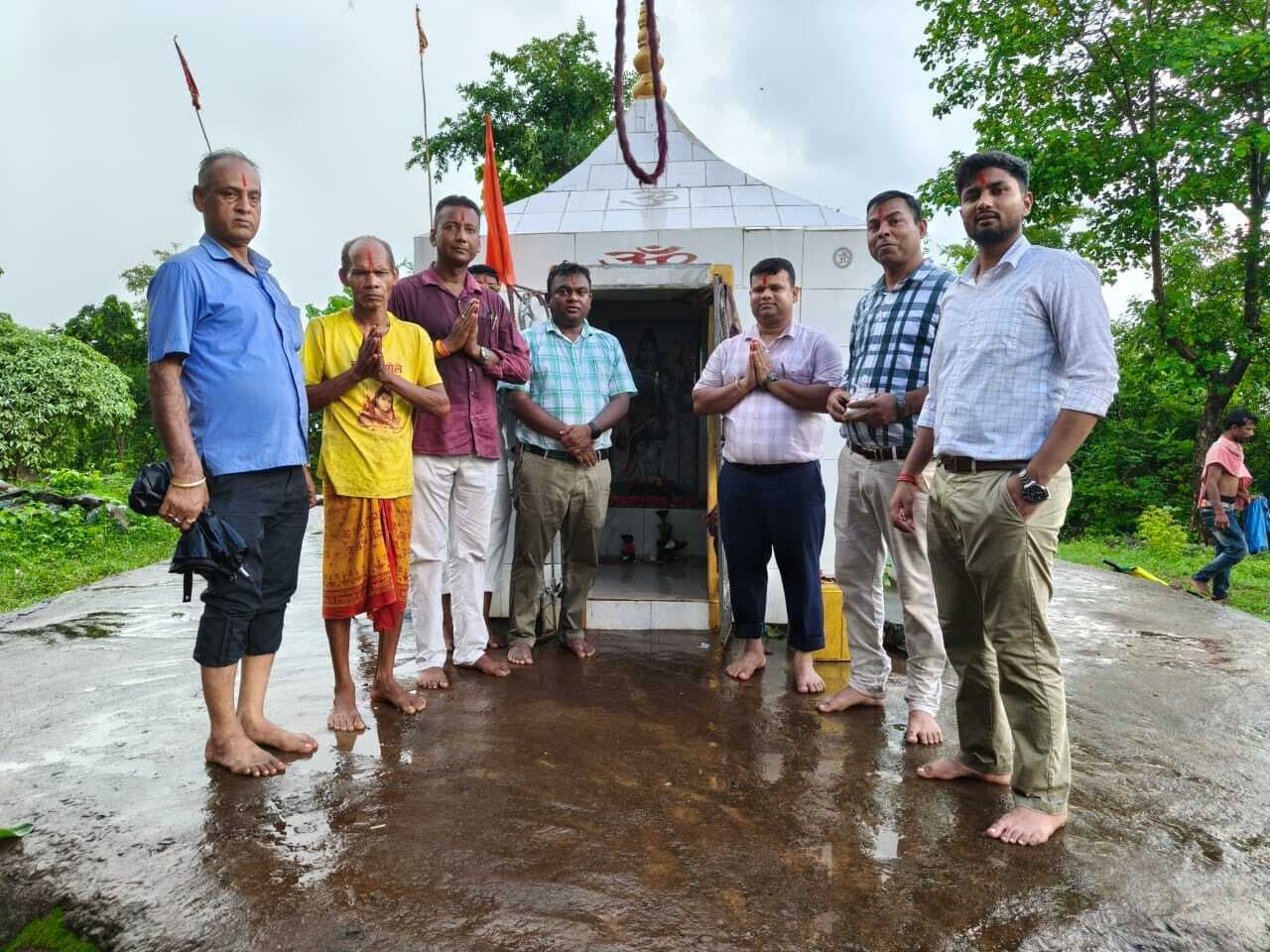 एसडीओ ने विधि व्यवस्था के मद्देनजर धरनी पहाड़ का किया निरीक्षण