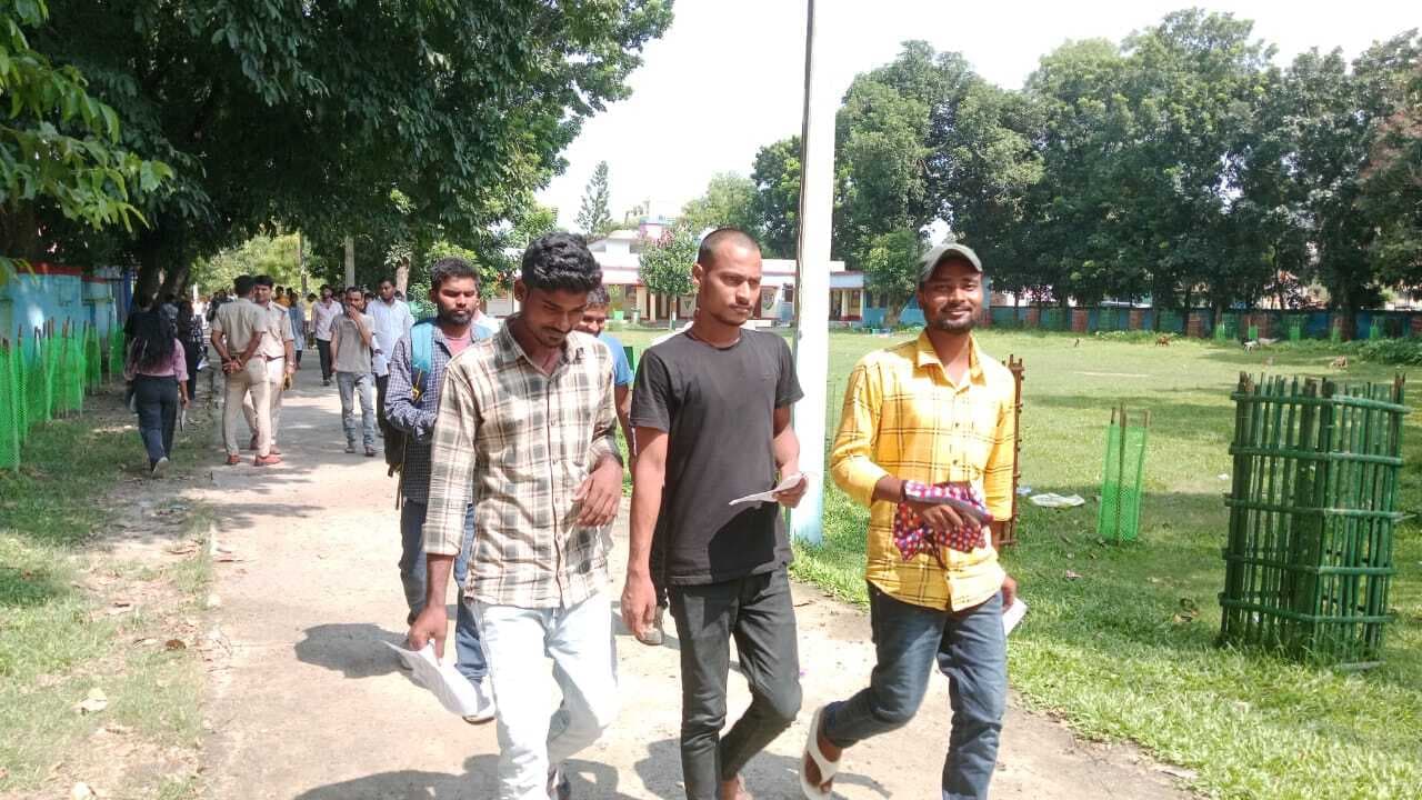 ग्यारह केंद्रों पर हुई पांचवे चरण की  सिपाही भर्ती परीक्षा