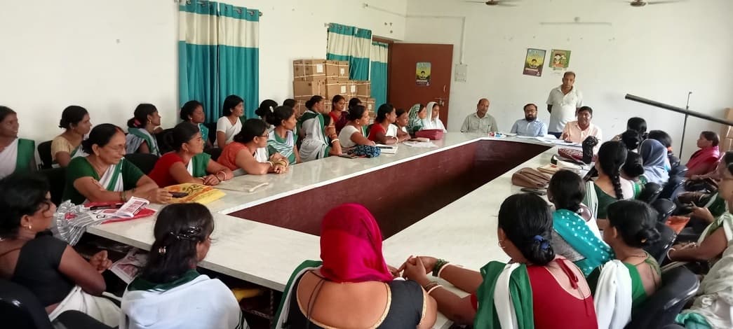 फाइलेरिया उन्मूलन को लेकर सहिया को दिया गया प्रशिक्षण