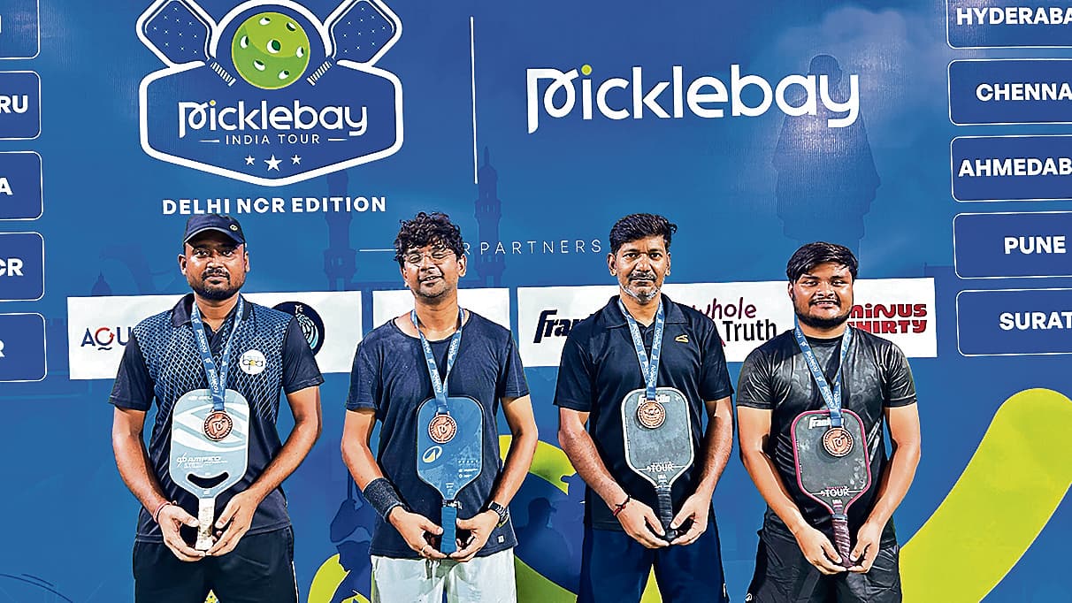 पिकलबॉल में बिहार के पुनीत रंजन, चंदन, प्रमोद और हिमांशु को कांस्य