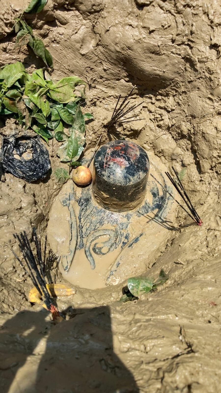 पकरीबरावां के गंगटी गांव में खेत से मिला शिवलिंग, पूजा-अर्चना शुरू