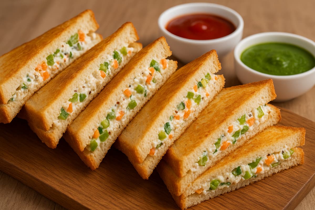 hung curd sandwich