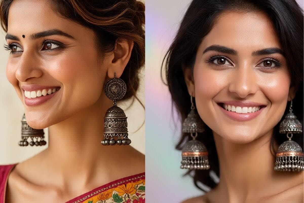 Oxidised Jhumka Designs: एथनिक हो या कैजुअल हर लुक के लिए परफेक्ट है ये ऑक्सीडाइज्ड झुमके डिजाइन