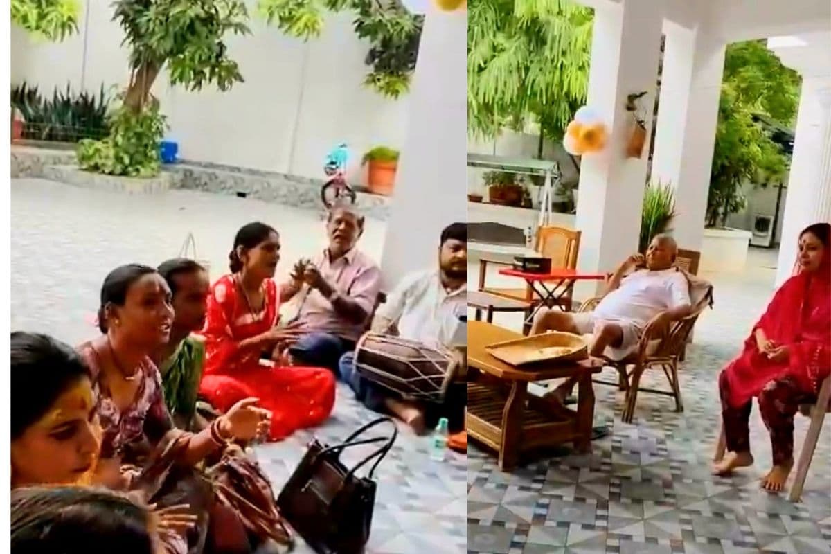lalu family video| Eunuchs arrived to bless Tejashwi's son Iraj, danced a lot in front of Lalu-Rabri