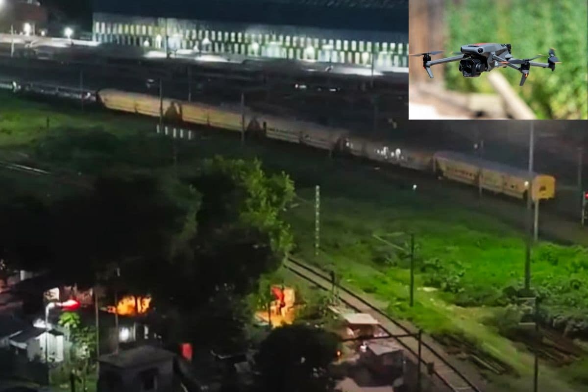 In Bihar first time trains checked for alcohol through drones In Bihar first time trains checked for alcohol through drones