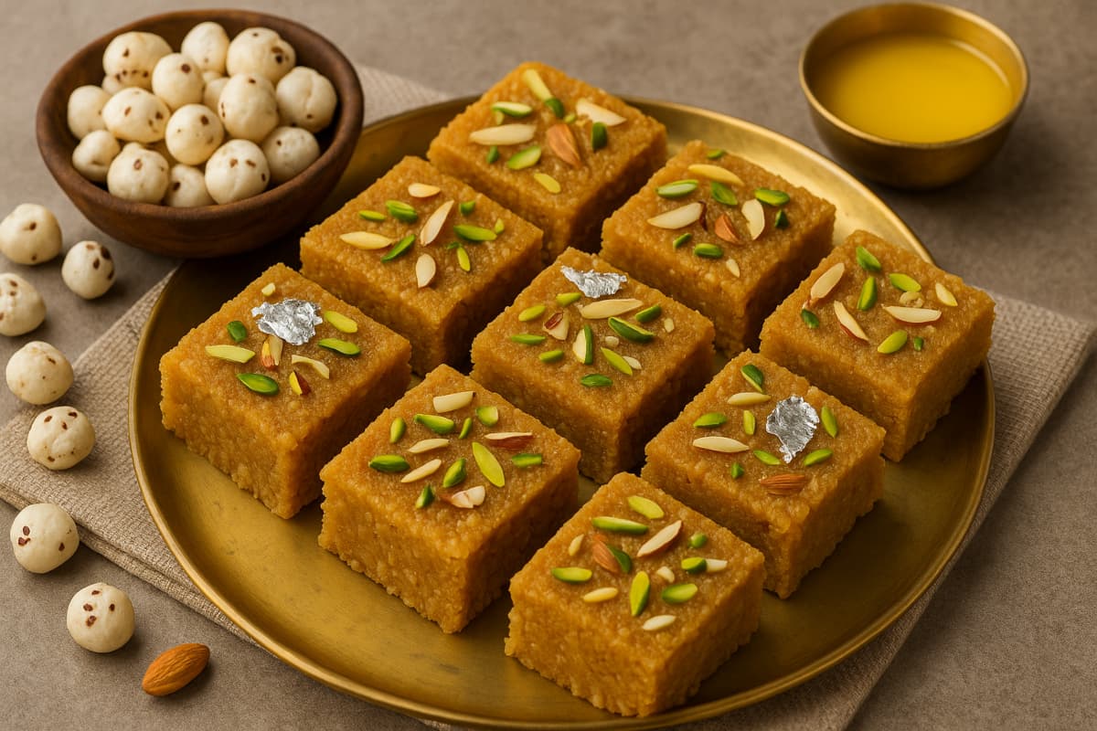makhana barfi recipe