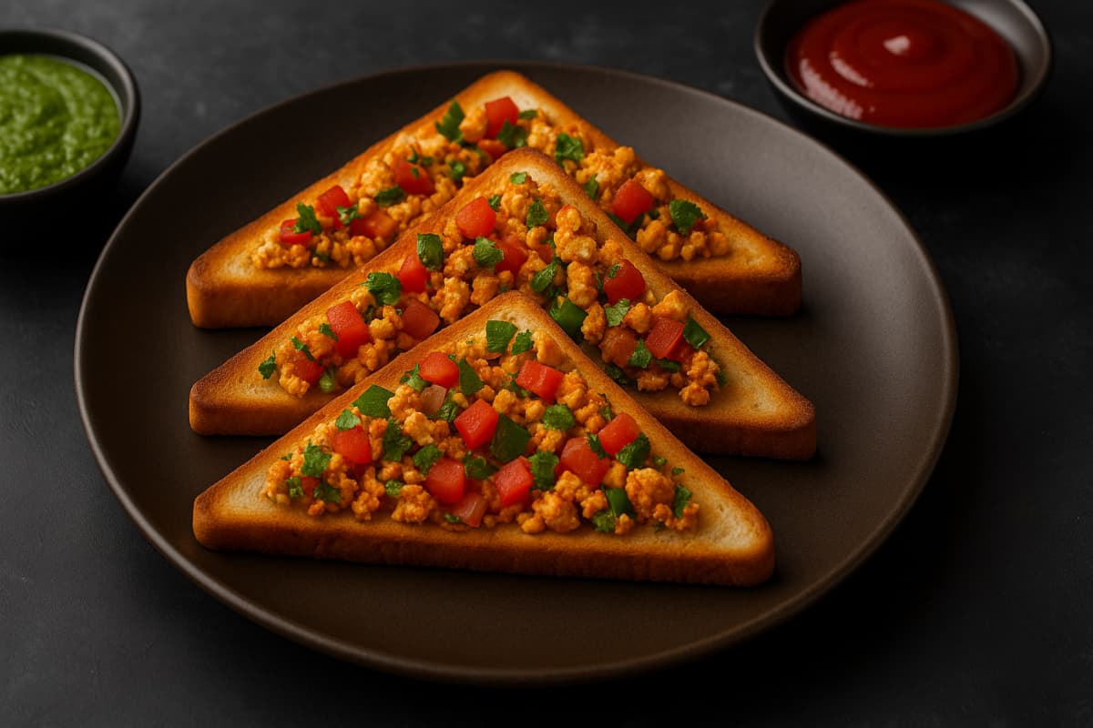 paneer bhurji toast recipes