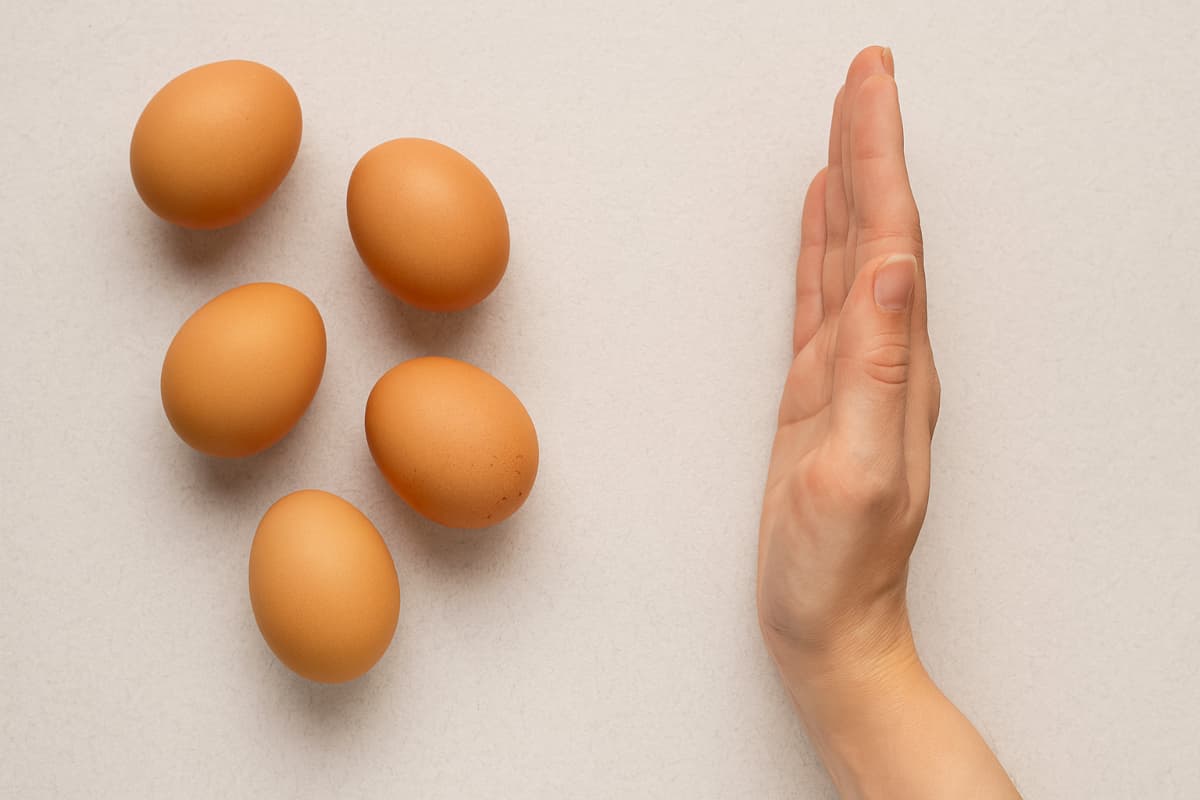 people who must avoid eating eggs