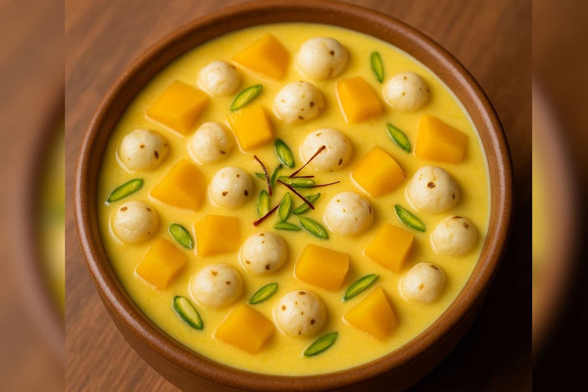 Rabdi Recipe: व्रत हो त्योहार हर मौके पर बनाएं टेस्टी मैंगो मखाना रबड़ी, जानें आसान विधि