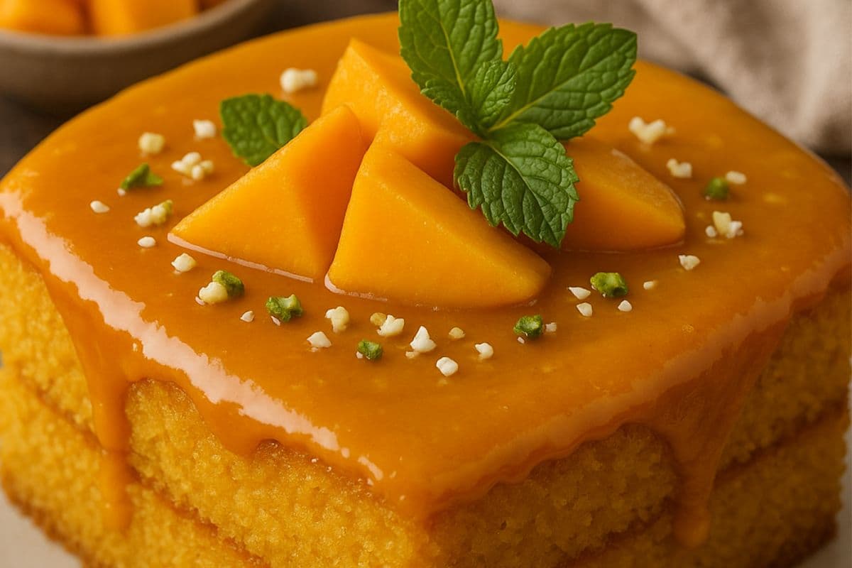 sooji mango cake