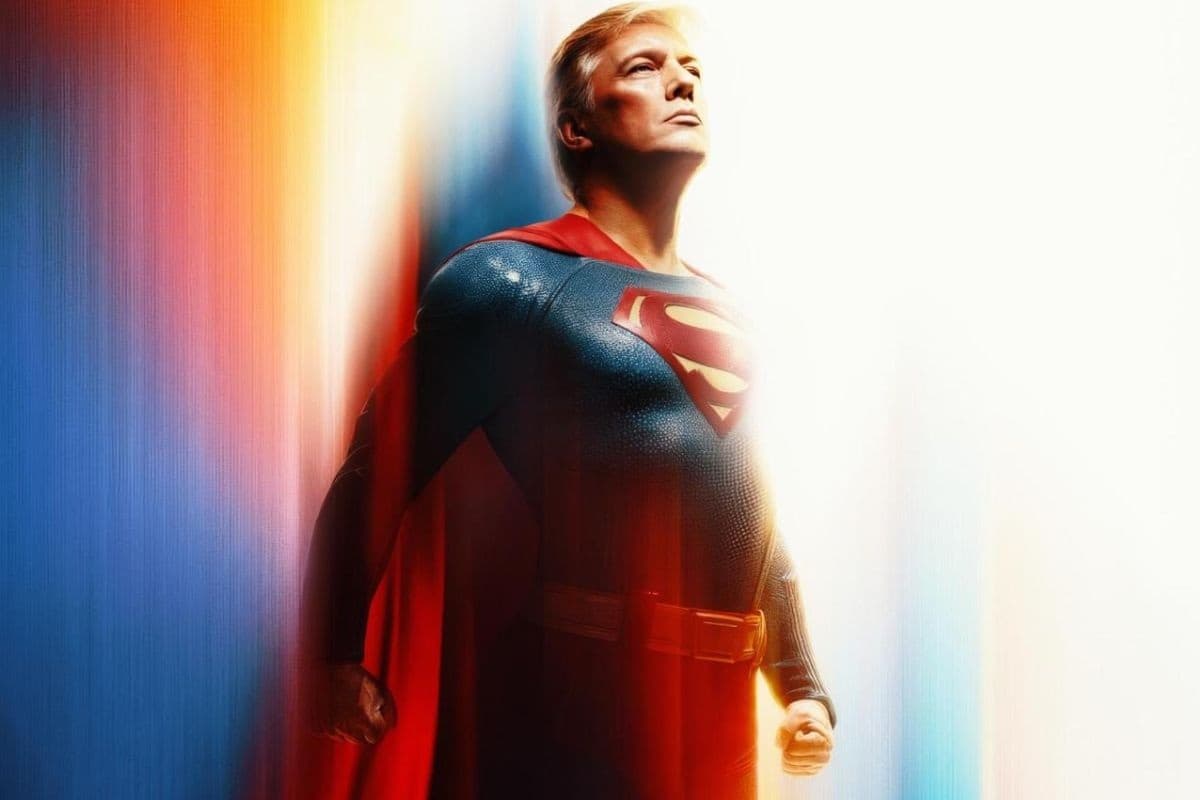 सुपरमैन बने डोनाल्ड ट्रंप, व्हाइट हाउस ने तस्वीर जारी कर बताया न्याय और सच्चाई का प्रतीक