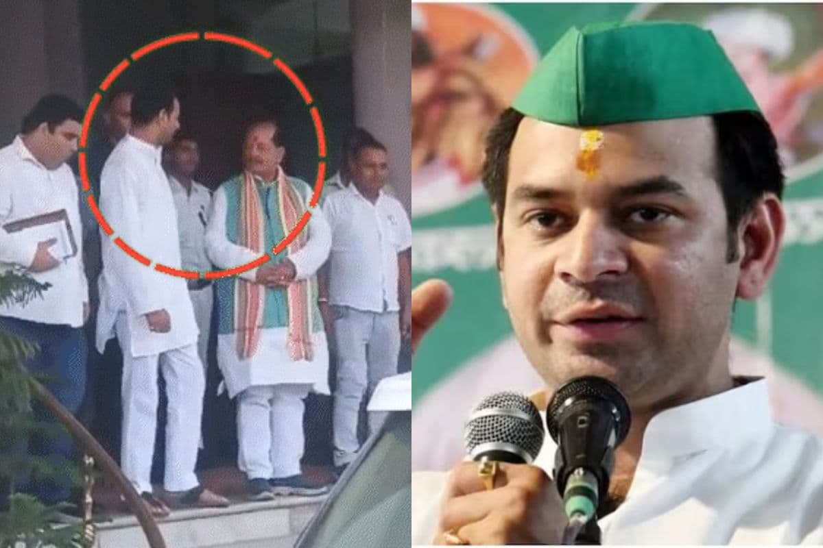 tej pratap yadav news| Tej Pratap saluted Vijay Sinha in Bihar Assembly, Deputy CM patted his back