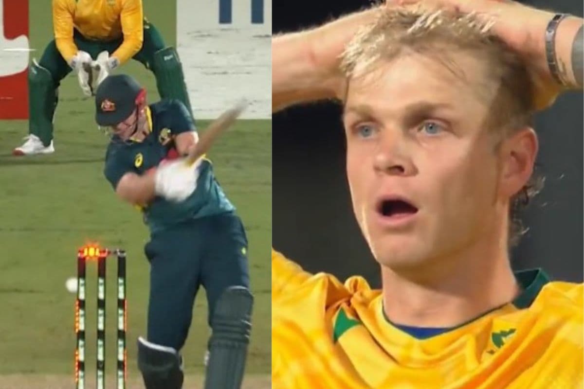 Watch: हैरान कर देने वाला नजारा, AUS vs SA मैच में गेंद स्टंप पर लगी लाइट भी जली, खिलाड़ी आउट नहीं
