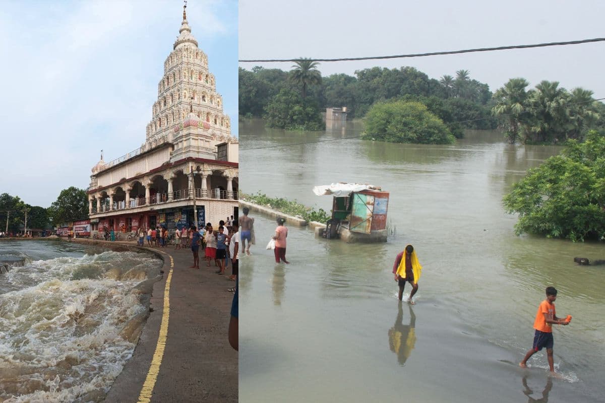 Photos: भागलपुर-मुंगेर और कोसी-सीमांचल में गंगा-कोसी से हाहाकार, शहर में चल रही नाव
