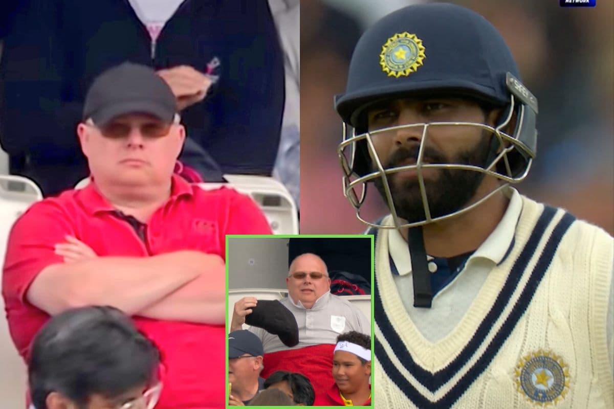 लाल टी-शर्ट वाले ने बढ़ाई जडेजा की परेशानी, ठनका जडेजा का माथा तो पहनाया दूसरा कपड़ा, देखें वीडियो