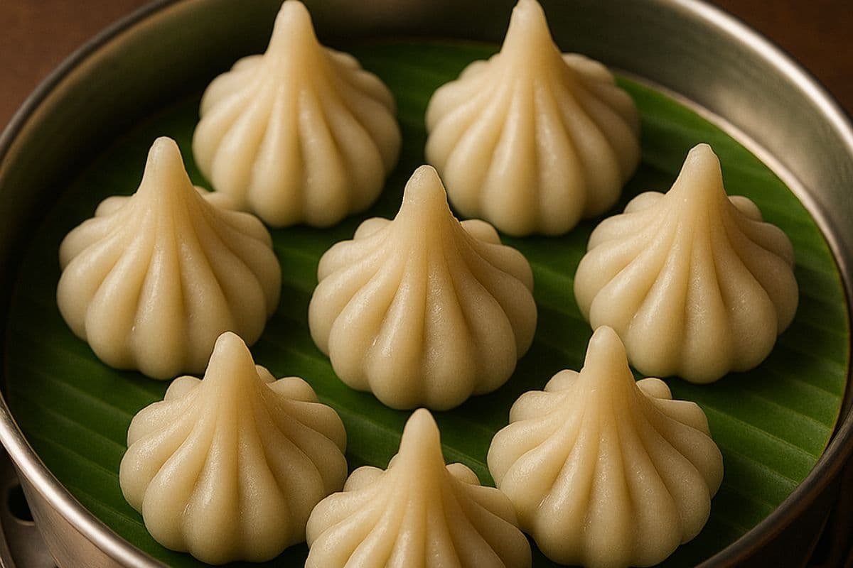 Steamed Modak Recipe for Ganesh Chaturthi Bhog