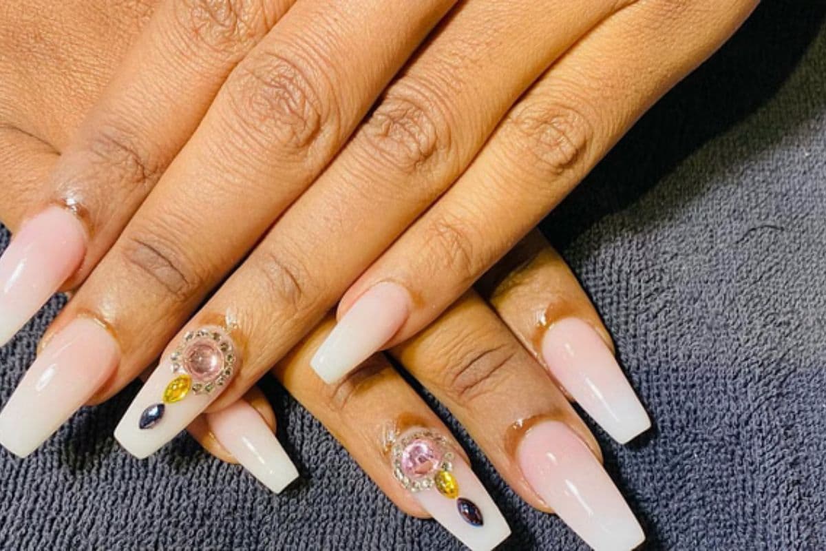 Hariyali Teej nail art 