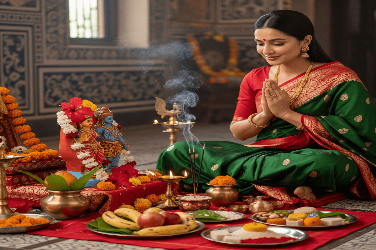 Hartalika Teej Step by Step Vrat Vidhi in Hindi