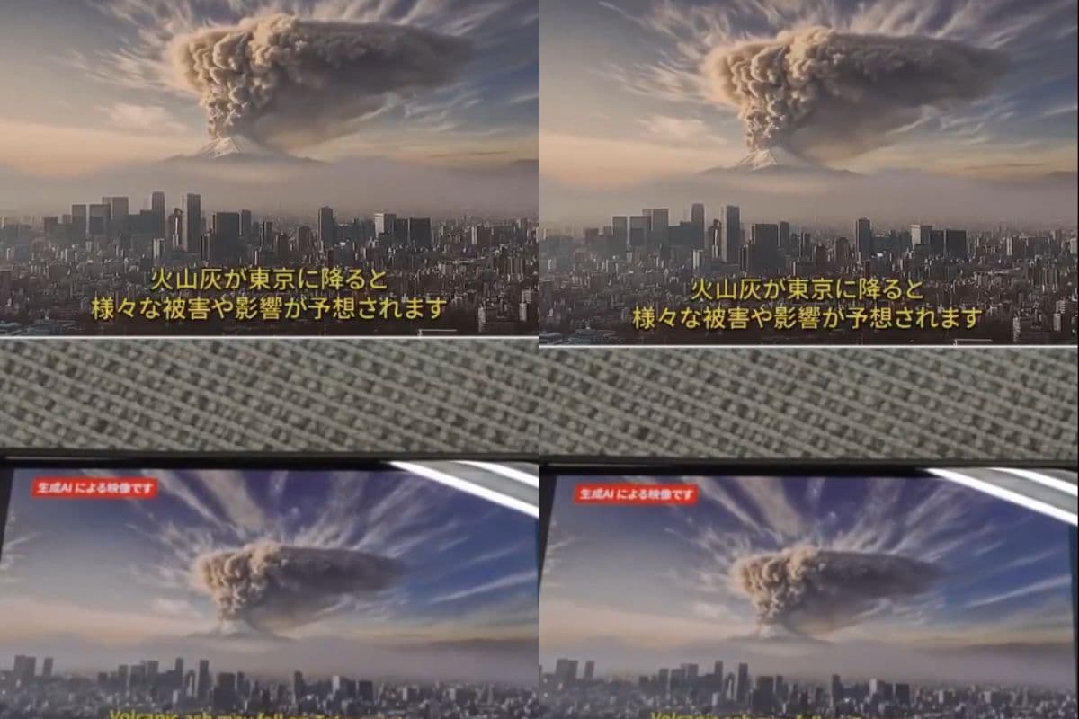 Japan Mount Fuji AI Video: राख, अंधेरा और तबाही... एआई वीडियो से कांपा जापान!