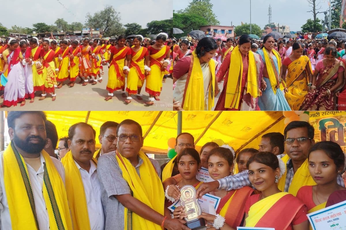 Karma Puja 2025: गिरिडीह के विराट करम महोत्सव में बिखरे संस्कृति के रंग, करम गीतों पर जमकर थिरके लोग