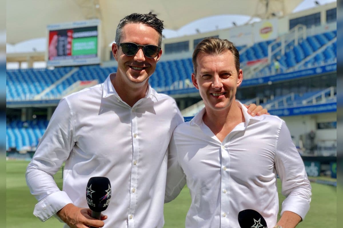 Kevin Pietersen and Brett Lee