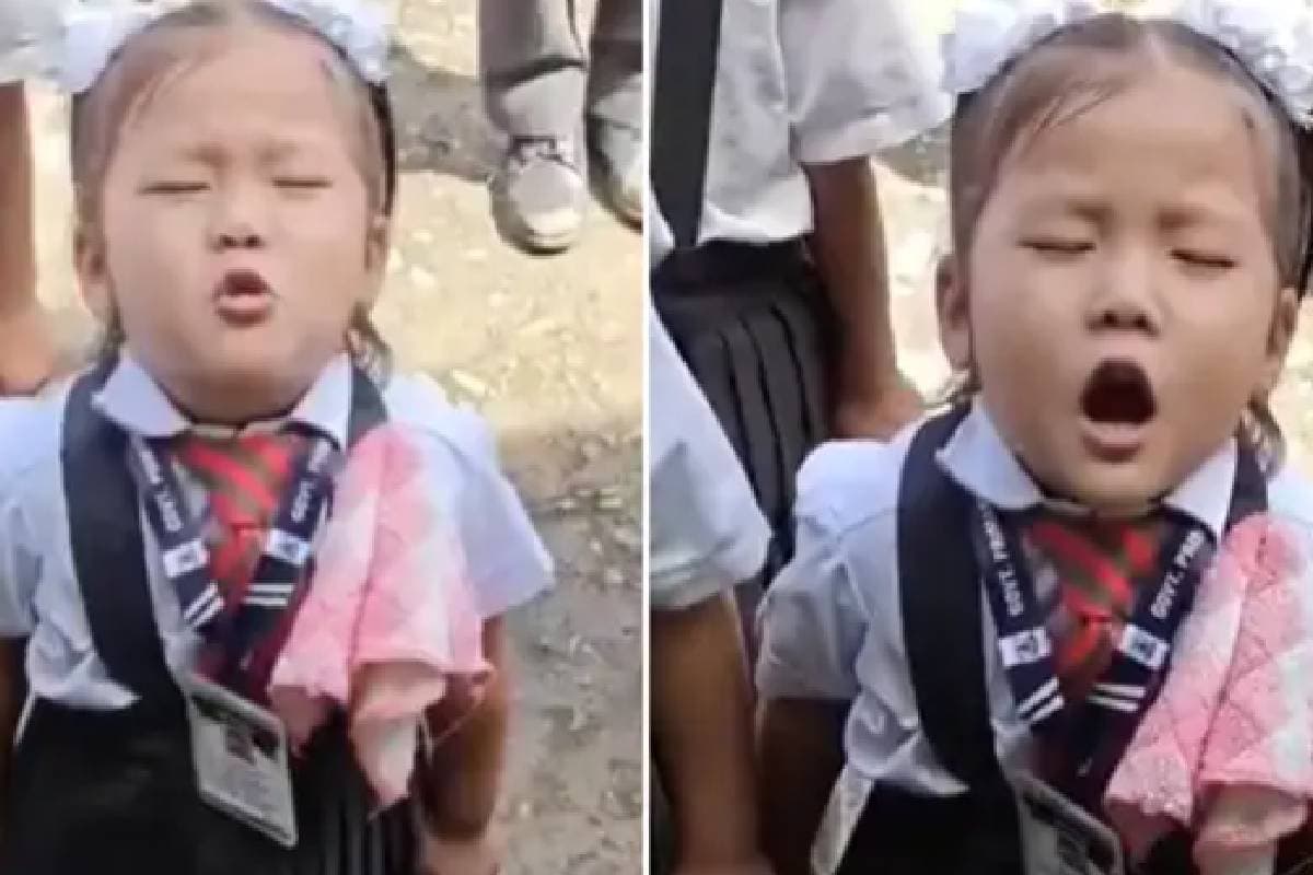 Viral Video : कितनी क्यूट है! बच्ची ने ‘जन गण मन’ गाकर जीत लिया सबका दिल