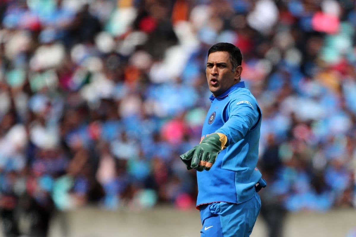 Mahendra singh dhoni during 2019 wc match