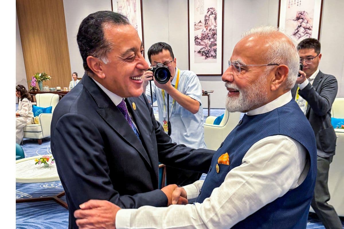 Narendra Modi meets Mostafa Madbouly