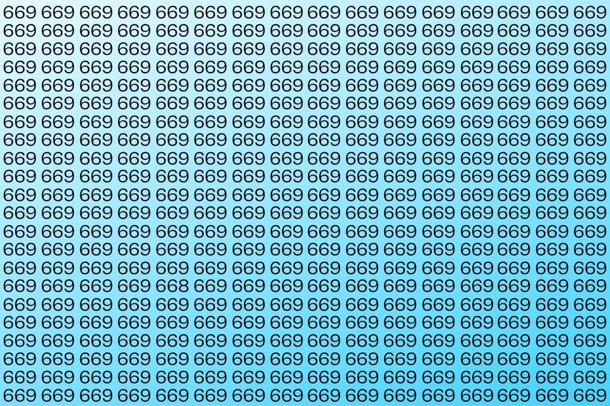 Optical Illusion: खुद को तुर्रम खां समझने वाले भी नहीं ढूंढ पाए इस फोटो में '668', आप भी कर लें ट्राई