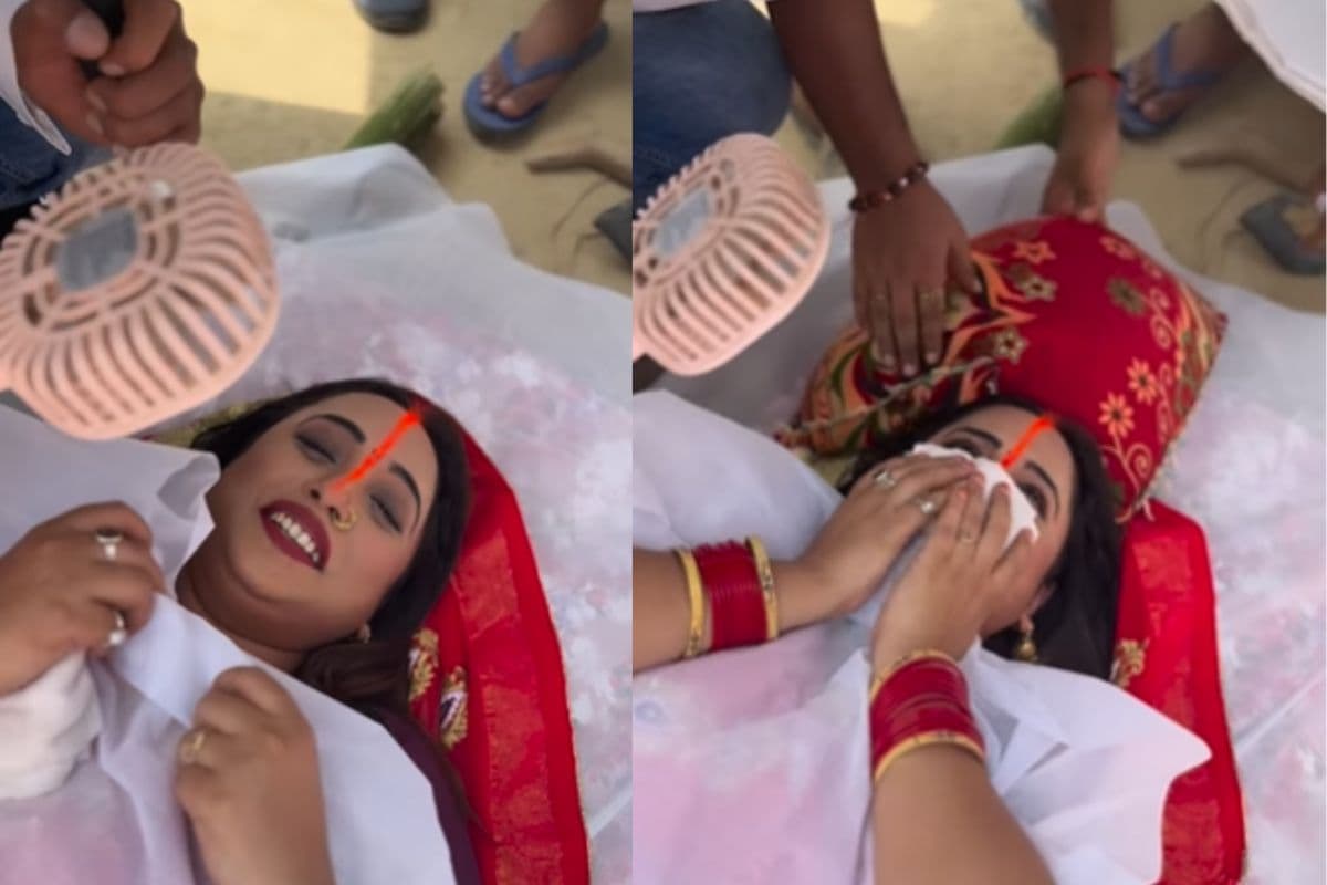 Bhojpuri Film: रानी चटर्जी अर्थी पर लेती हुई आईं नजर , शेयर किया नई फिल्म 'सास बहु चली स्वर्गलोक' का BTS VIDEO