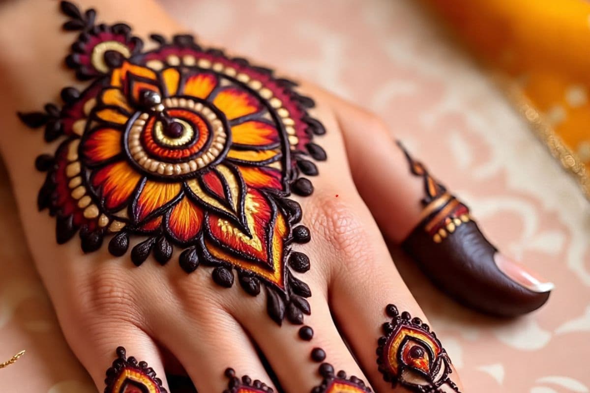 Back Hand Mehndi Design