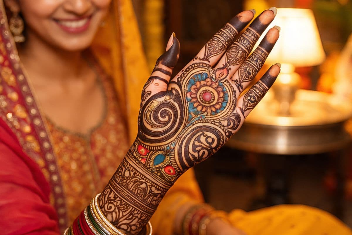 भक्ति का भाव हो या फिर अपनी सांस्कृतिक विरासत, इन मेहंदी डिजाइन में झलकता है सब कुछ