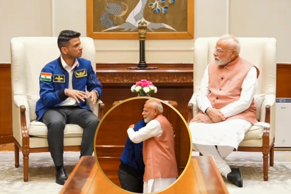 शुभांशु शुक्ला ने की पीएम मोदी से मुलाकात, गले से लगाकर प्रधानमंत्री ने बढ़ाया हौसला, Video