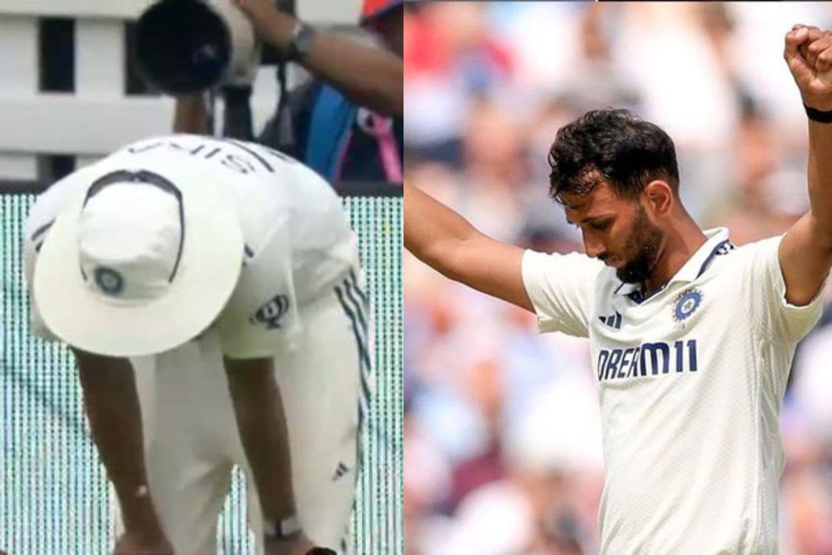 प्रसिद्ध की गेंद पर सिराज ने लपकी बॉल, IND vs ENG मैच में दौरान एक चुक से बदला खुशी का माहौल