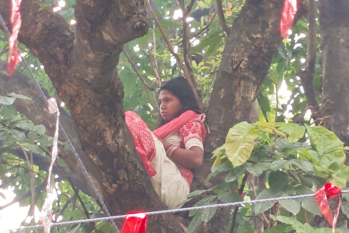 Sushma Oraon On Tree