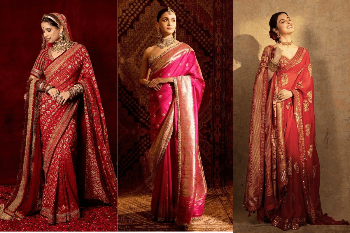 Try this 7 Unique Teej Saree Look Ideas