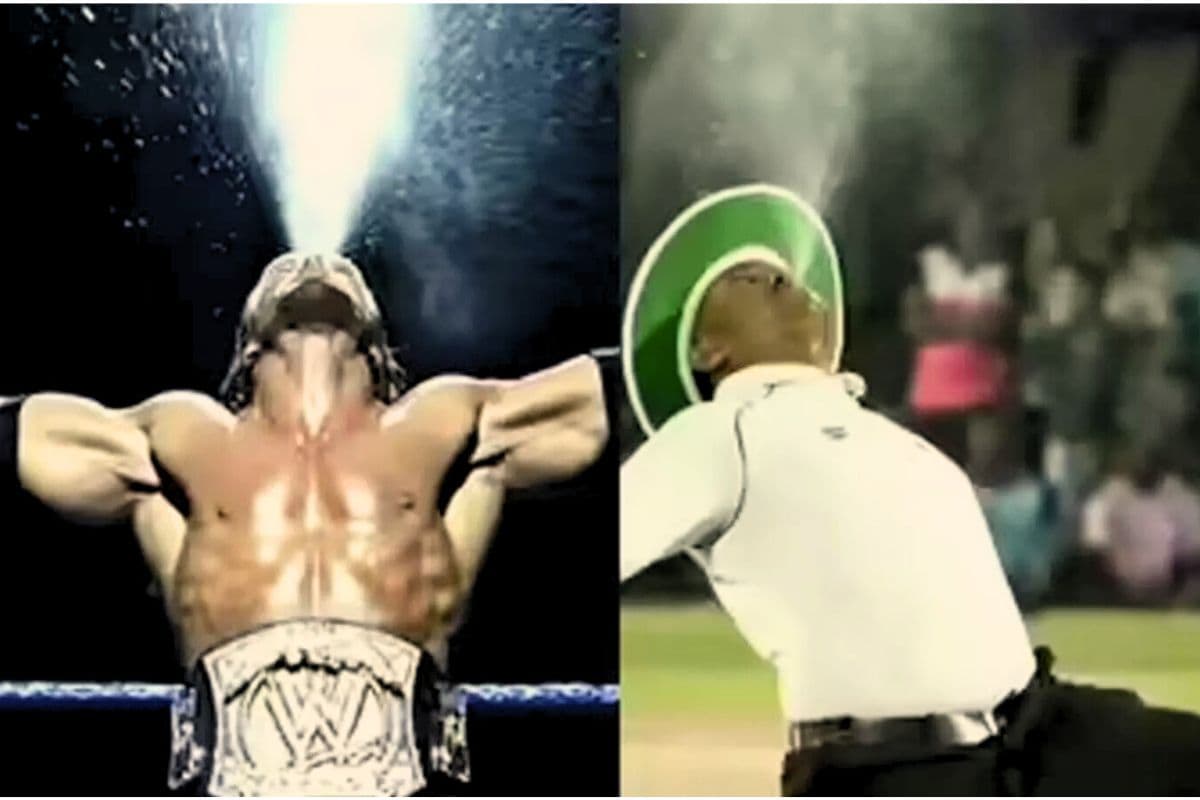 Watch Video: मैदान पर दिखा अंपायर का अनोखा अंदाज, वीडियो देख फैंस को आई WWE के ट्रिपल H की याद