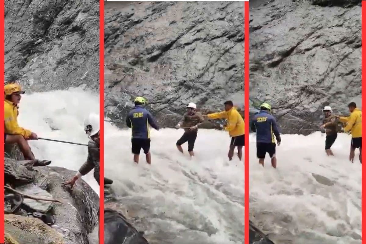 Video: पानी की तेज धार…रस्सी बनी सहारा, रेस्क्यू ऑपरेशन का दिल दहलाने वाला वीडियो आया सामने
