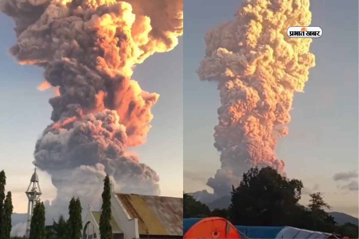 Volcano Eruption in Indonesia lewotobi Volcano Eruption in Indonesia lewotobi
