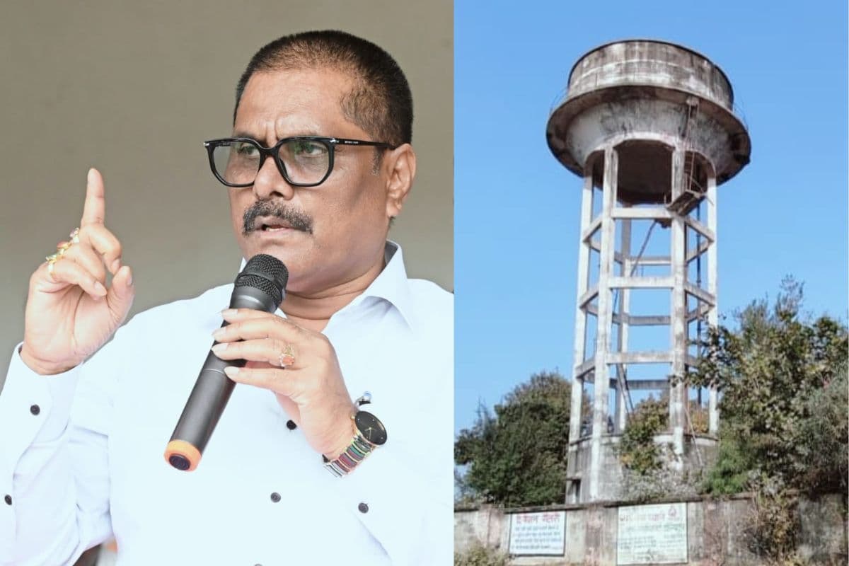 Yogendra Prasad and water tower