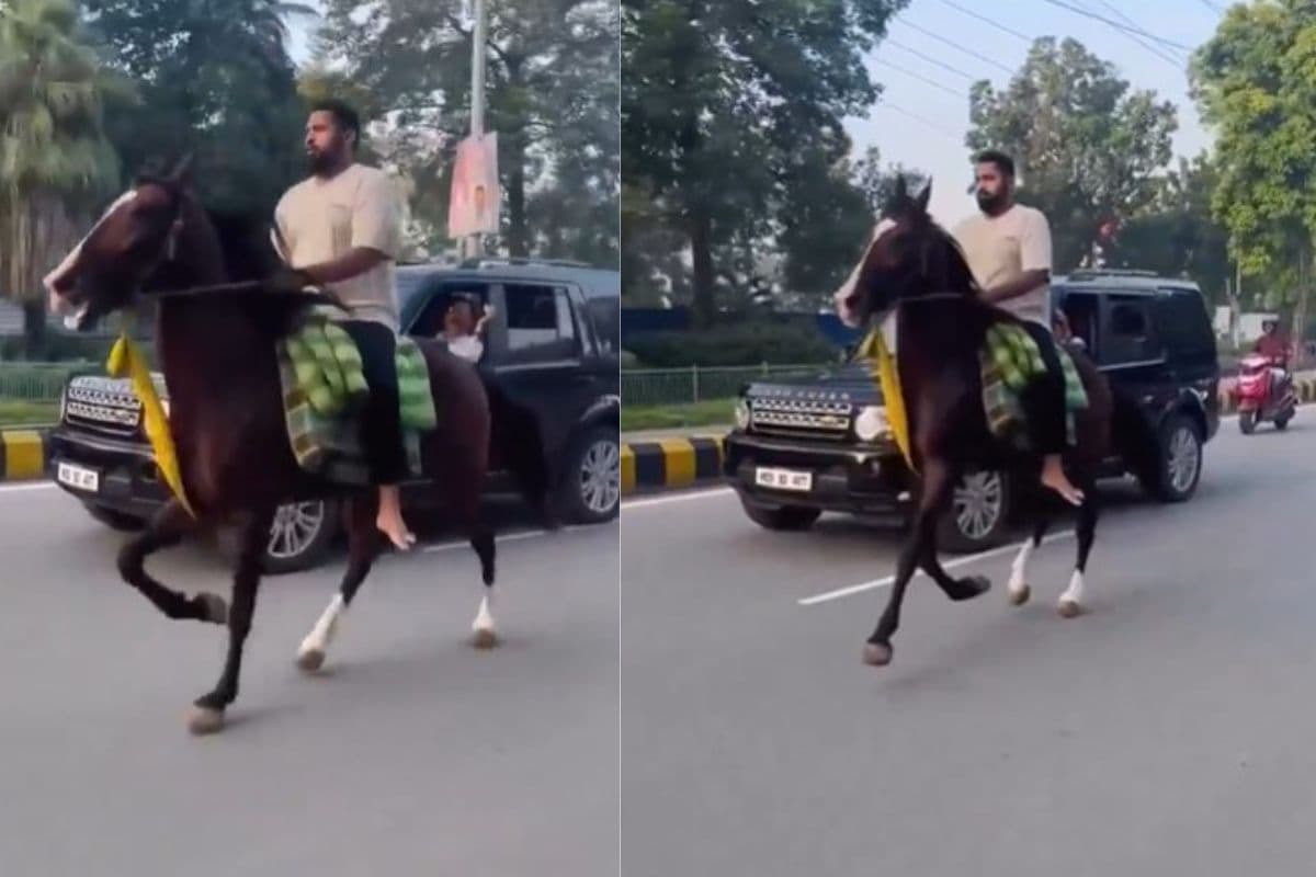 Video: बेटा कर रहा घोड़े की सवारी, पीछे चल रही अनंत सिंह की गाड़ी, वीडियो देखिए